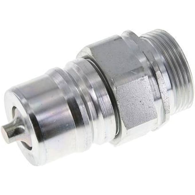 Stalen DN 25 Hydraulische Koppeling Insteeknippel 28 mm L Knelring ISO 7241-1 A/8434-1 D 34.3mm