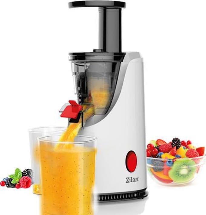 Zilan - Slowjuicer - RVS - 200 Watt - Makkelijk schoon te maken