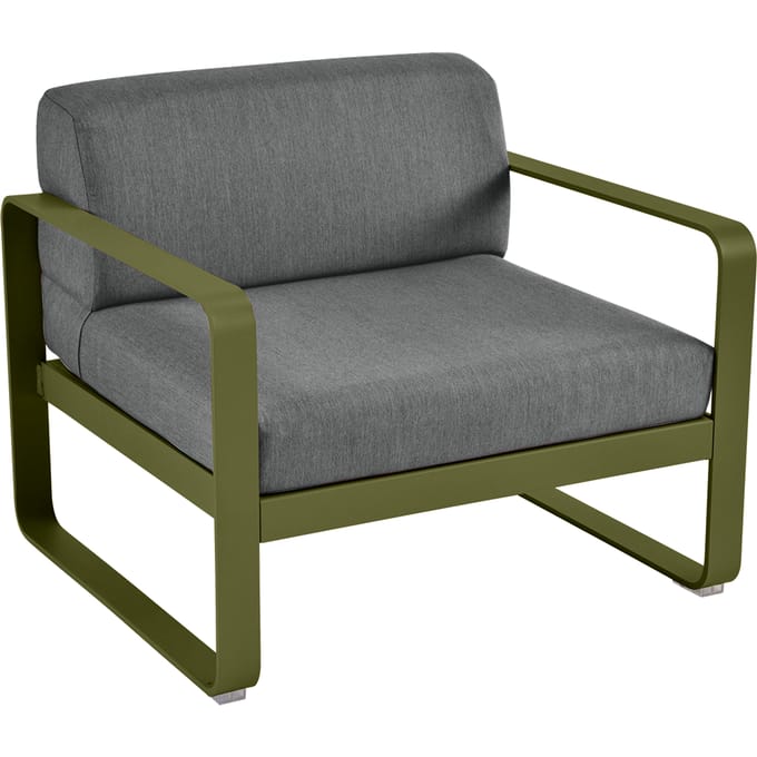 Fermob BELLEVIE fauteuil - D3 Pesto - A3 grafietgrijs