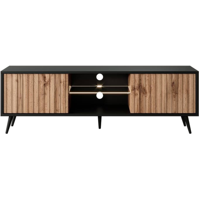Selsey Bello - RTV 135 cm - Zwart/Eiken wotan