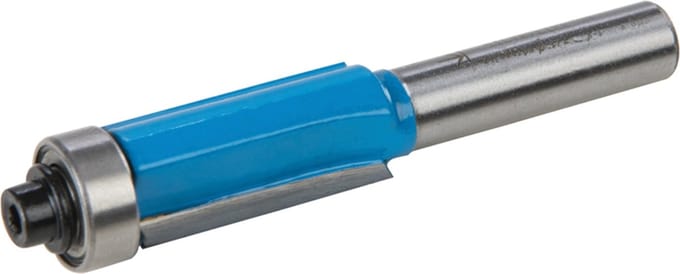 Silverline Kantenfrees - TCT snijranden - 8 mm schacht - Dubbele fluit - Max. 24.000 min-1