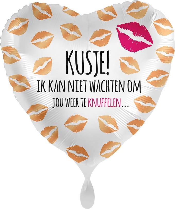 Folieballon Kusje 43 cm