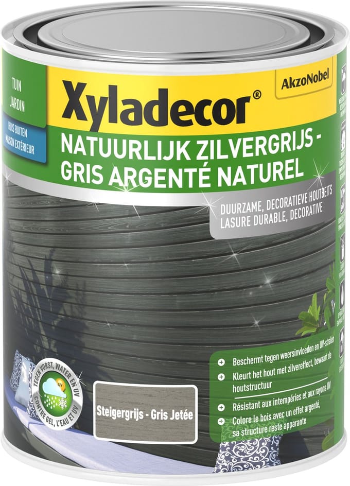 Xyladecor Natuurlijk Zilvergrijs Steigergrijs 1 L