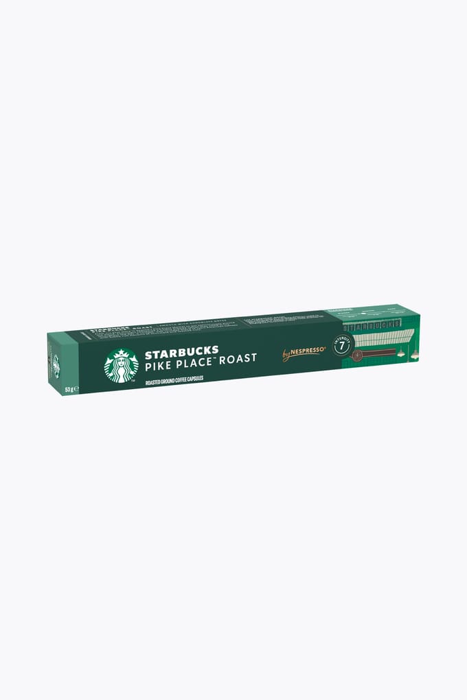 STARBUCKS Pike Place Roast Nespresso 10 capsules | Latijns-Amerika | Medium branding Arabica met romige chocolade voor alle koffiemachines