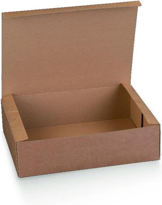 Take away box BRUIN, 40x32x12cm (50 stuks)