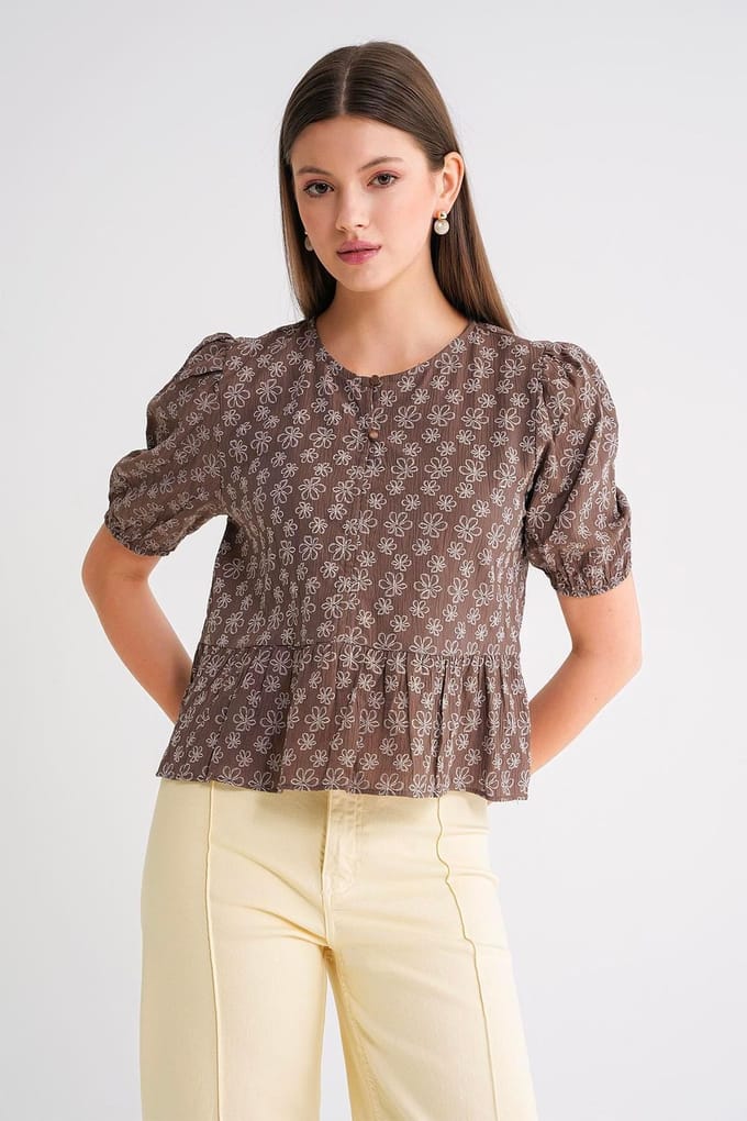 Rokende Mouwen Blouse