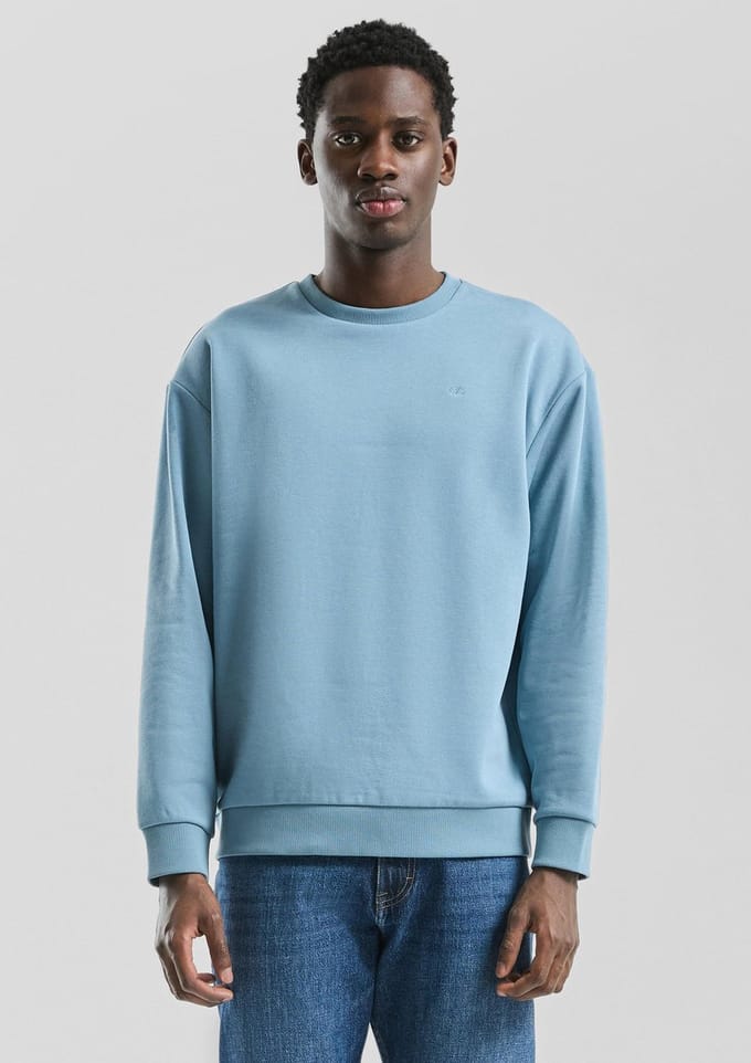 Q/S designed by - Heren sweater - Maat XL - Mannen - blauw - katoen