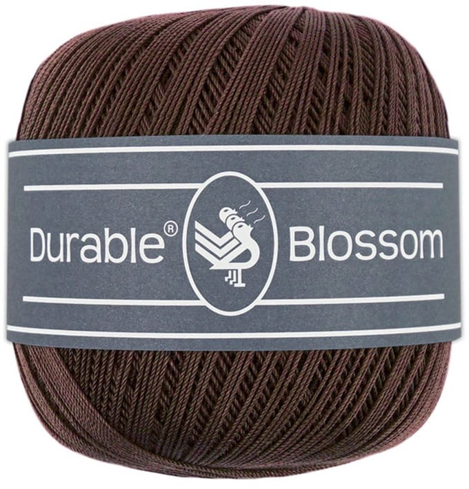 Durable Blossom - 2230 Dark Brown - Verfijnd Gemerceriseerd Katoen Garen