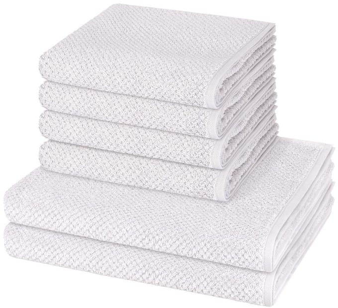 Cawö Sonstiges 4 X handdoek 2 X douchehanddoek - in set 6 pack Pure