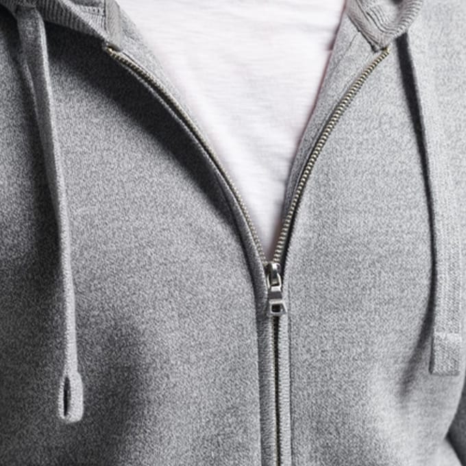 Sweater met capuchon van biologisch katoen en ritssluiting Superdry Essential