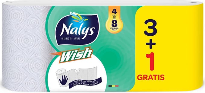 Nalys Maxi Keukenrollen Wish 4 rollen