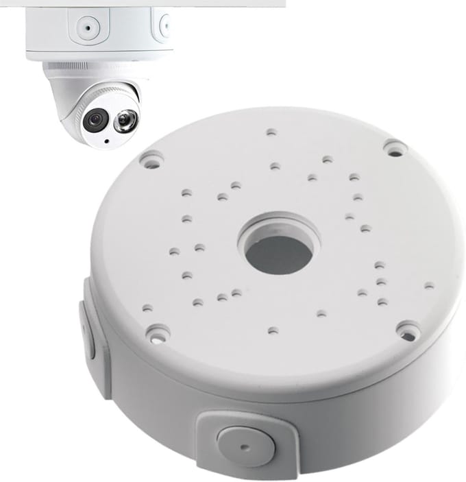 Montagebox Camera - Aansluitdoos Beveiliging - Buiten Montage - Waterdichte Afdekking - 12 cm - Zwart