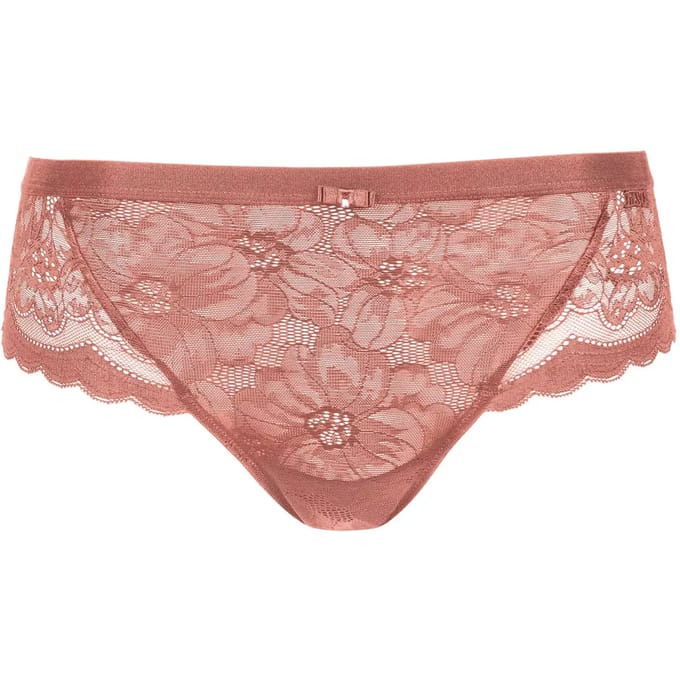 Bruin-rode kanten slip Lisca Evelyn - Bruin - Maat - 40