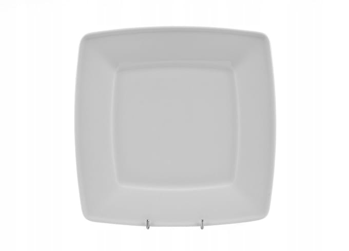 Victoria vierkant bord Porseleinen eetbord 26cm Wit
