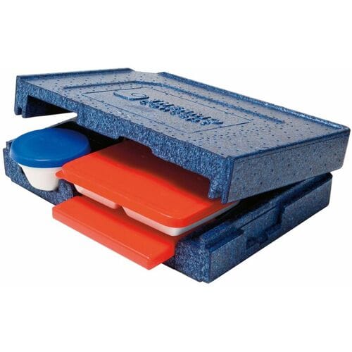 (10 stuks) THERMO FUTURE BOX Thermobox DINNER +2 HOT PACK - Blauw