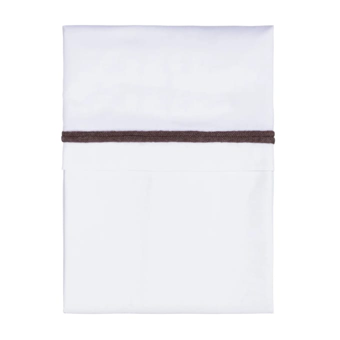 Baby's Only Wieglaken gebreide bies - Cacao/Wit - 80x100 cm - 100% egyptisch katoen