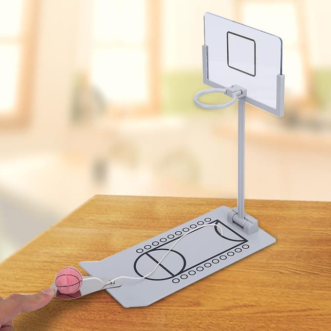 Opvouwbare Grappige Kantoor Thuis Bureau Mini Basketbal Sets Schietspellen Ontspanning Kinder Speelgoed white