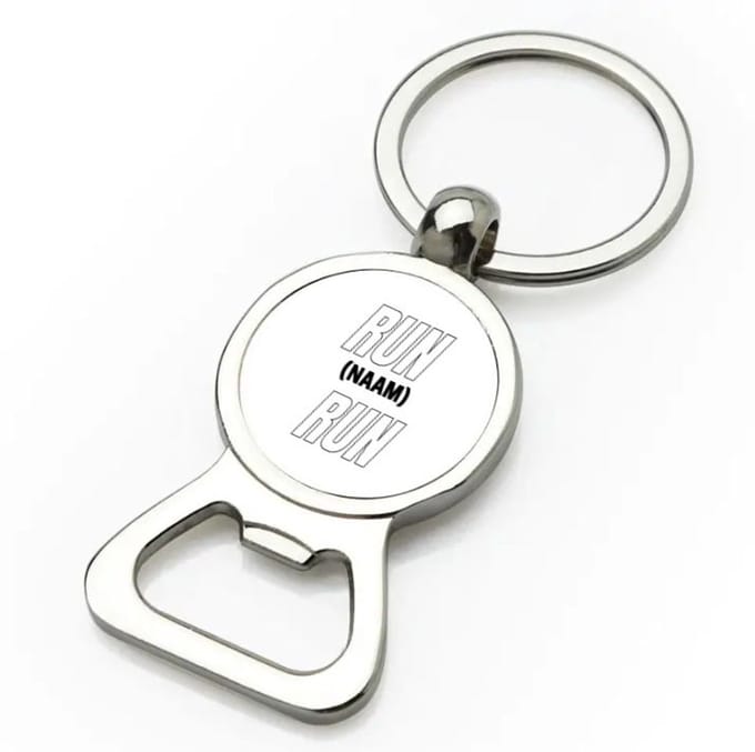 Akyol - run met eigen naam flesopener - Hardlopen - hardloper - sport - 9 bij 3 cm