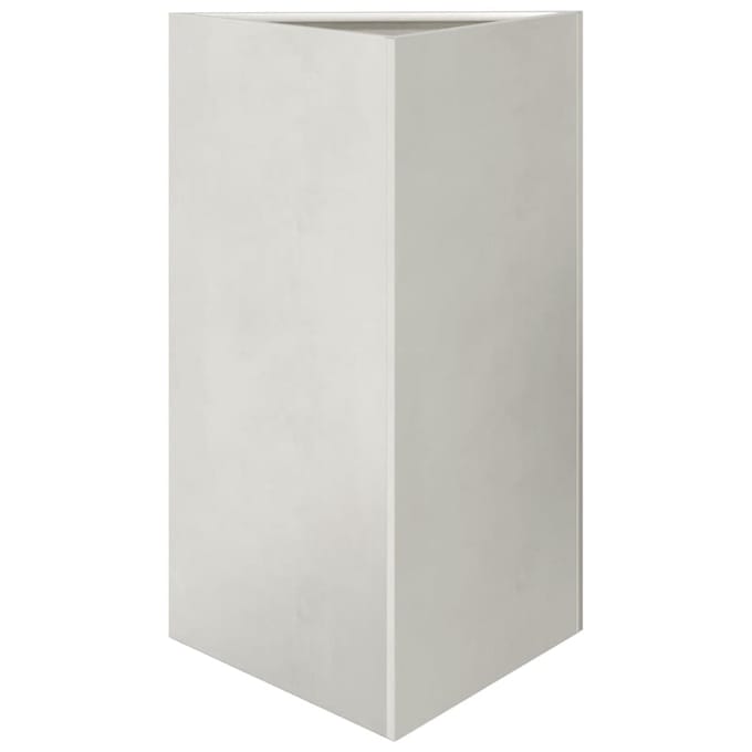 vidaXL - Plantenbak - driehoek - 50x43x75 - cm - roestvrij - staal