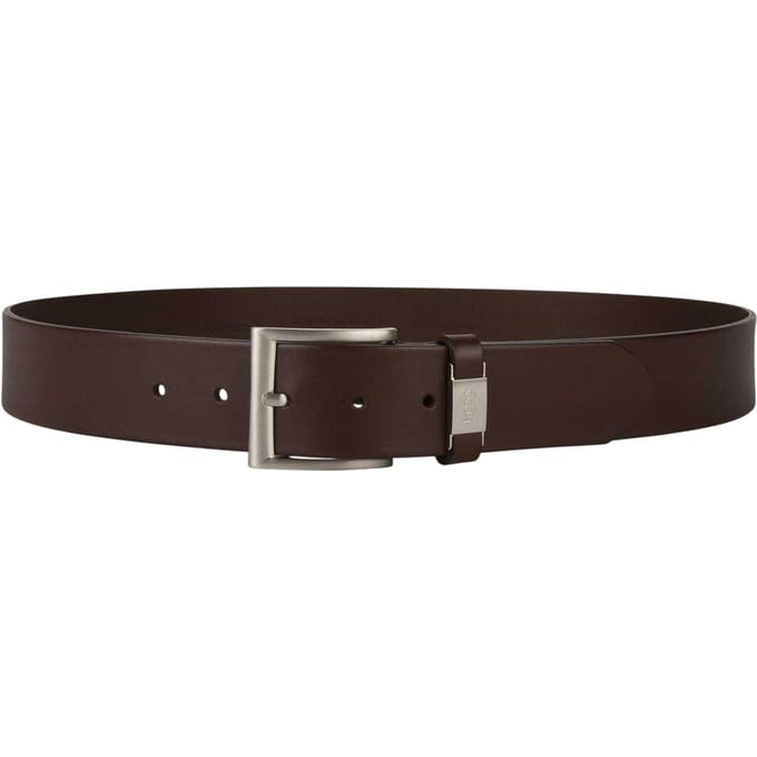 Boss Connio leren riem (Bruin)