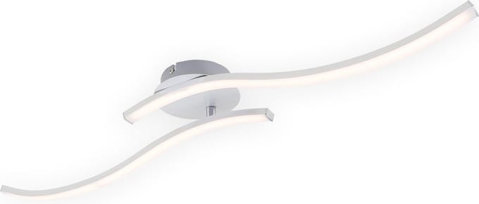 Briloner Leuchten GO Plafondlamp - LED - 9W - 2 lichts - Warm wit licht - Aluminiumkleurig