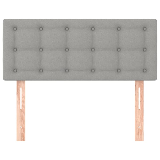 vidaXL - Hoofdbord - 80x5x78/88 - cm - stof - lichtgrijs