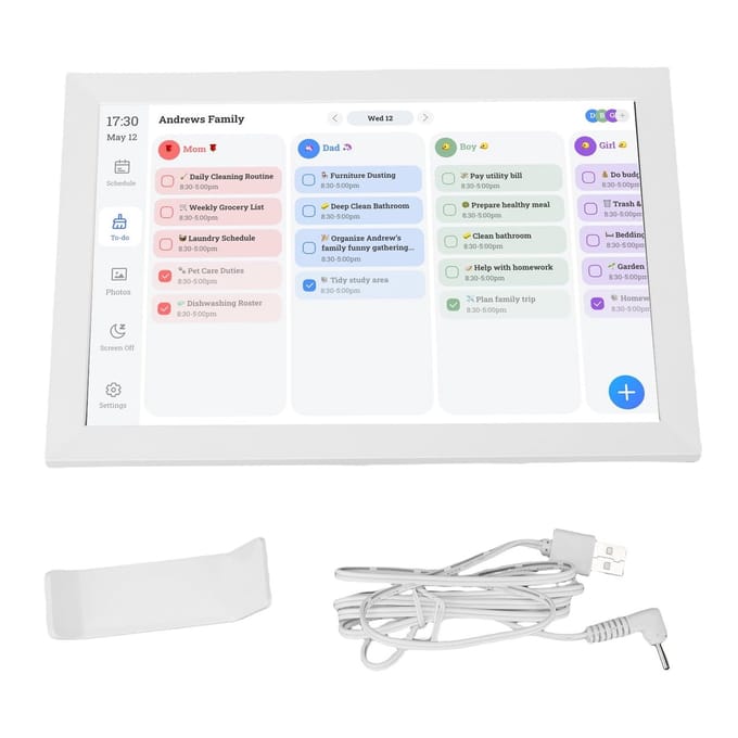Dailygoods - Digitale Familiekalender en Planner met Touchscreen