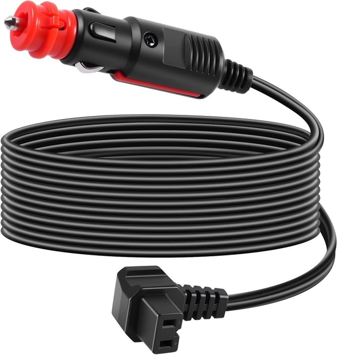 3.5m 12V Auto Verlengkabel voor Koelbox en Auto Koelkast - Vervangingskabel voor Voeding en Accessoires
