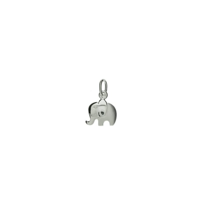 Zilver Gerhodineerde Hanger olifant poli/mat 1329605