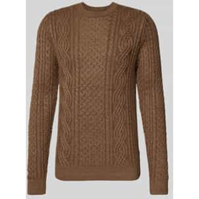 Gebreide pullover met ribboorden, model 'BLUSEAN'
