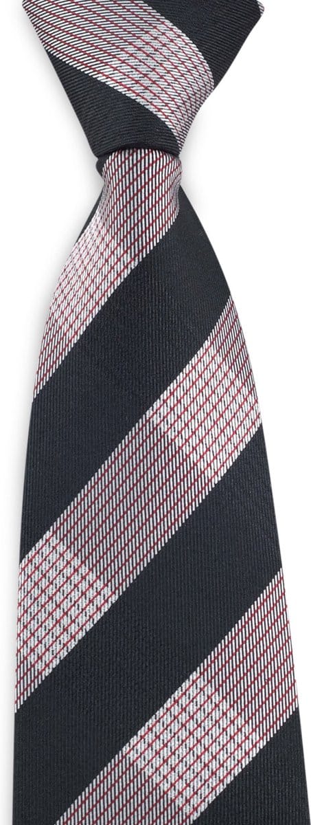We Love Ties - Stropdassen - Stropdas New York Yankee - zwart / grijs / wit / rood