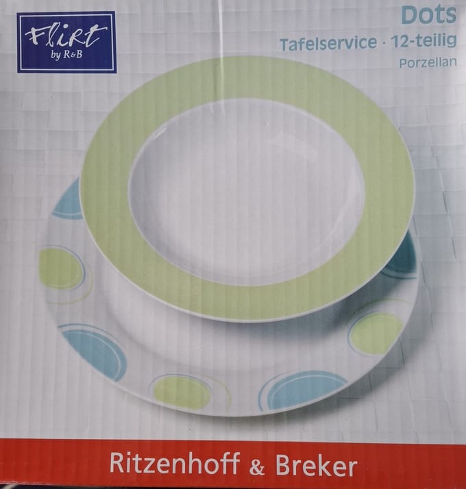 Ritzenhoff & Breker Dots eetservies 12 delig porselein