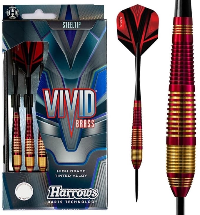 Harrows Darts - Vivid Brass Darts Rood 22 gram