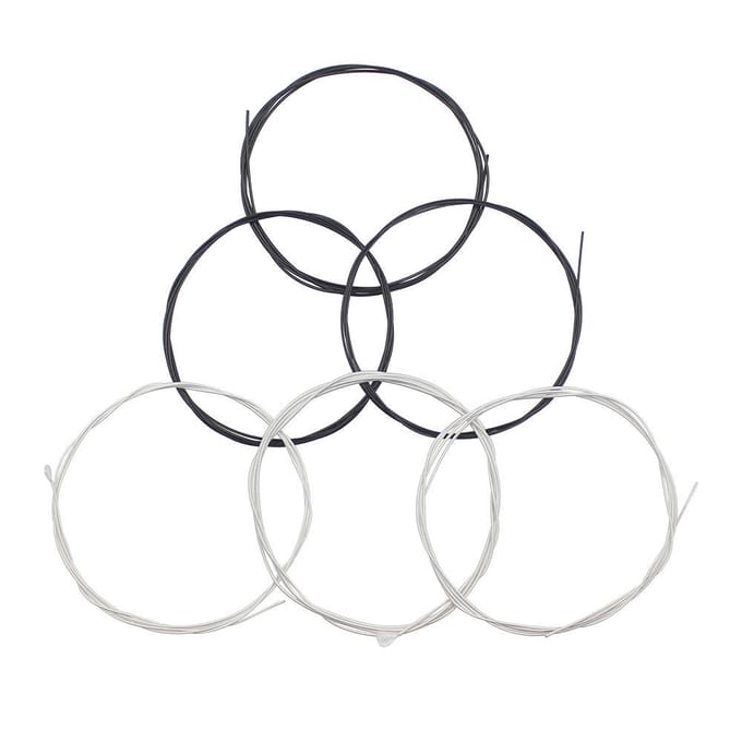 6 stks/set (.028-.043) Klassieke gitaarsnaren Nylon Twee kleuren Normale spanning black