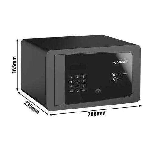 GGM Gastro DOMETIC ProSafe - Zimmersafe - MD280L2 - Türanschlag Links - 8 Liter