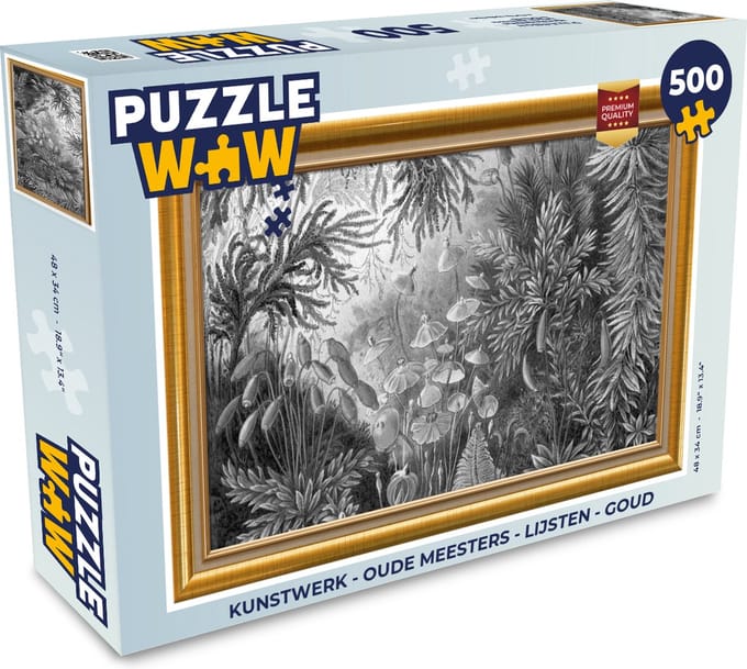 Puzzel Kunstwerk - Oude meesters - Lijsten - Goud - Legpuzzel - Puzzel 500 stukjes