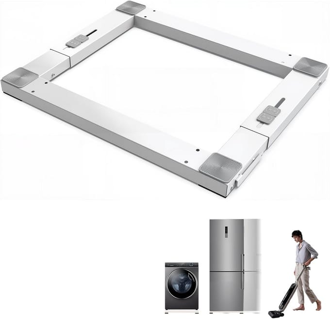 Wasmachine Onderstel met Wielen en Trillingsdemping, Verstelbaar