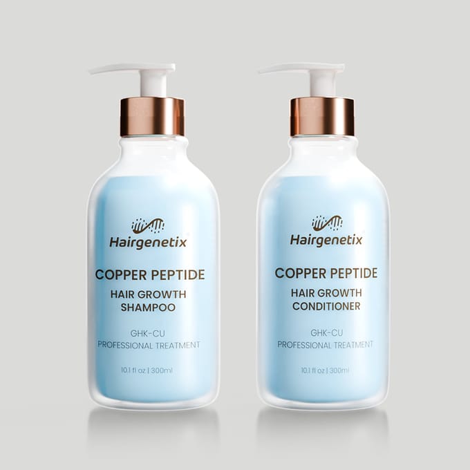 GHK-Cu Shampoo & Conditioner Set - Copper Peptide - Hairgenetix