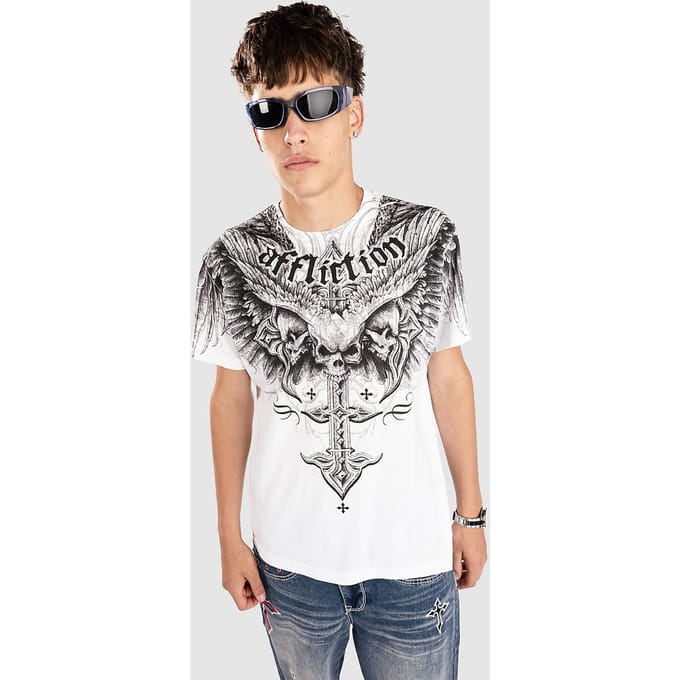Affliction Death Eyes T-Shirt wit