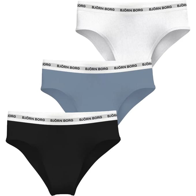 Damesslip met hoge taille Björn Borg Logo Brief (x3)