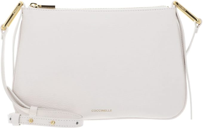 COCCINELLE Leren Schoudertas Magie Mini Bag Blanco Crème