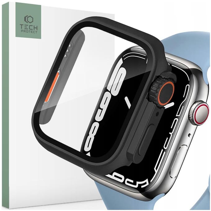Tech-Protect Defense360 Case for Apple Watch 4 / 5 / 6 / SE (44mm) - Black & Orange