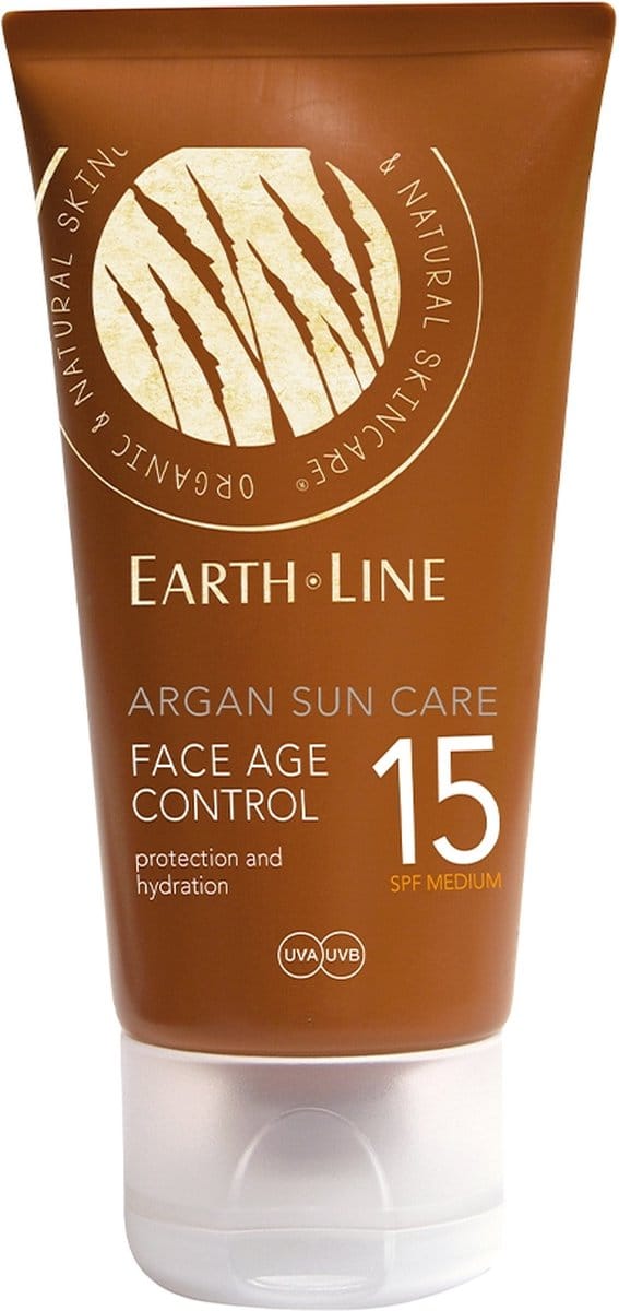 Earthline Argan Bio Sun Face Age Control SPF 15 - Zonnebrand - 50 ml