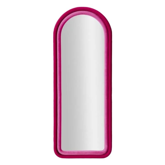 Spiegel Mirroro Cloe Fuxia Velvet 60×4×160 cm
