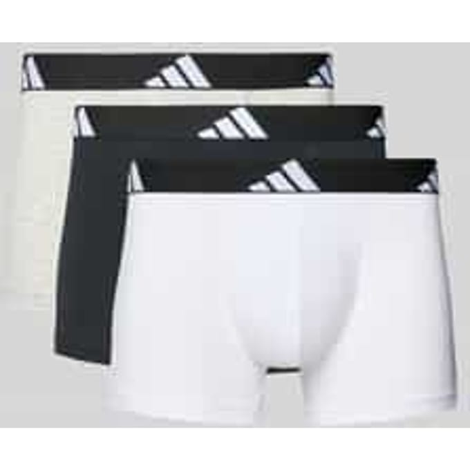 adidas Sportswear 3PK Trunk - Active Flex Cotton - Onderbroek Mannen - zwart/wit/grijs gemêleerd