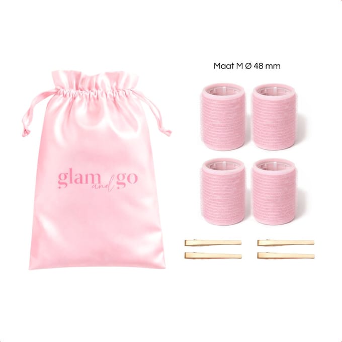 Glam and Go Krulspelden - Haarrollers en haarklemmen - Haar rollers - Kleefrollers- Hair Rollers & Clips - 48 mm