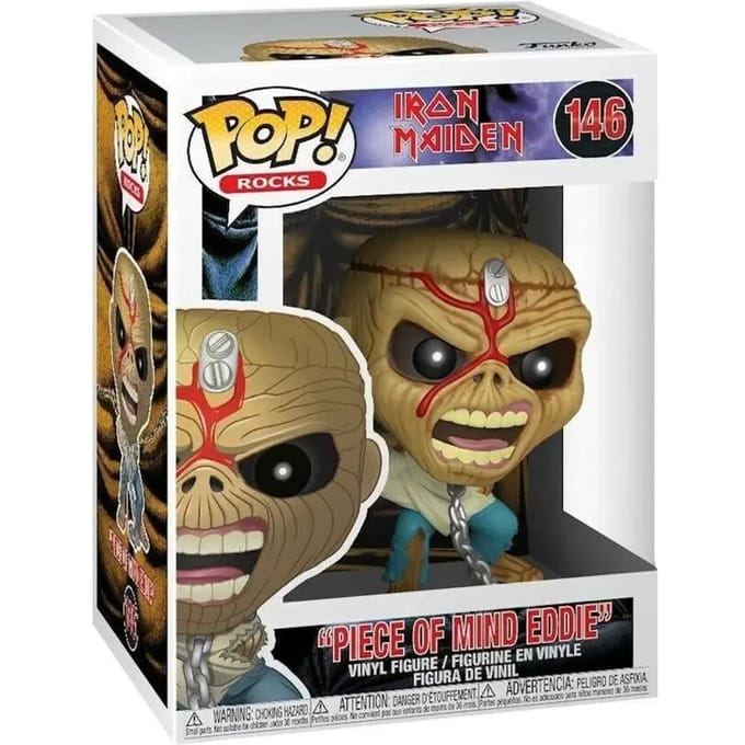Beeldje Funko POP Iron Maiden Piece Of Mind Skeleton Eddie