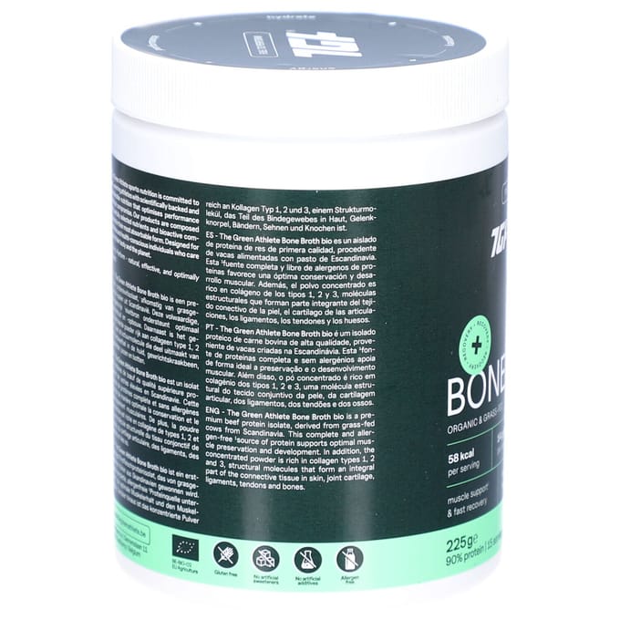 The Green Athlete Beef Bone Broth BIO 225 Poeder