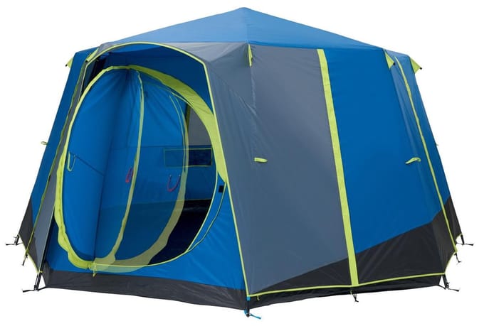 Coleman Octagon 8 - Familietent - 8 Persoons - Blauw/Lime