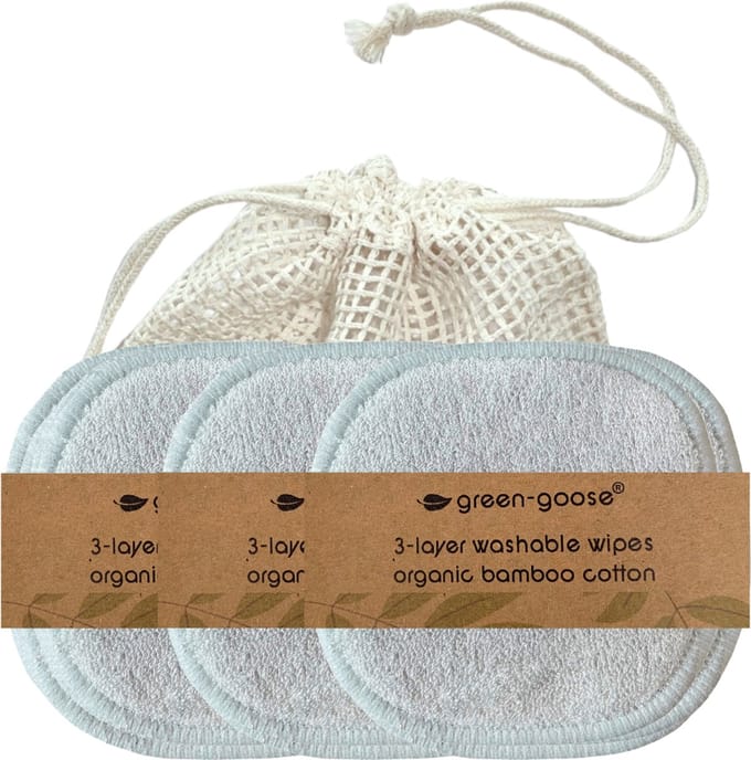 Herbruikbare wattenschijfjes - biologisch - wasbare wattenschijfjes - wasbare make up pads